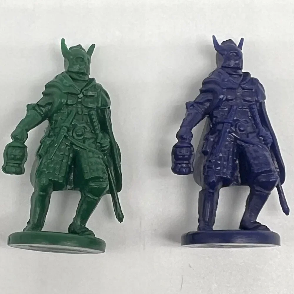 Key To the Kingdom 1992 Adventure Warriors Replacement PARTS Blue & Green Pawns